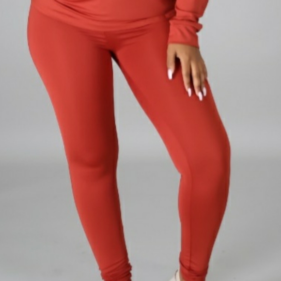 Two Piece Rust Legging Set - Picture 4 of 4